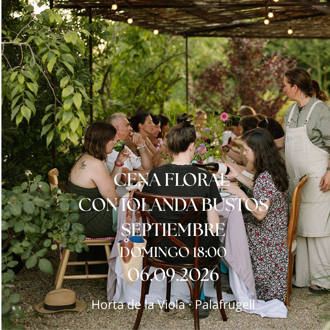Experiencia Cena Floral con la Chef de las Flores Iolanda Bustos 06.09.2026